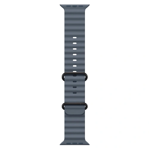Apple Watch Ultra 3, 49 мм, корпус из натурального титана, Ocean Band синий