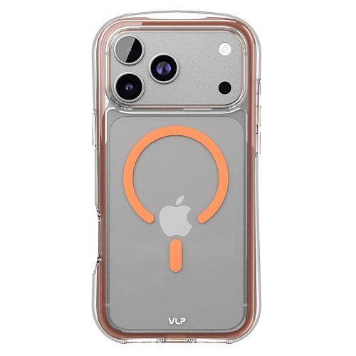 Чехол iPhone 17 Pro Max VLP Bubble Case с MagSafe, оранжевый