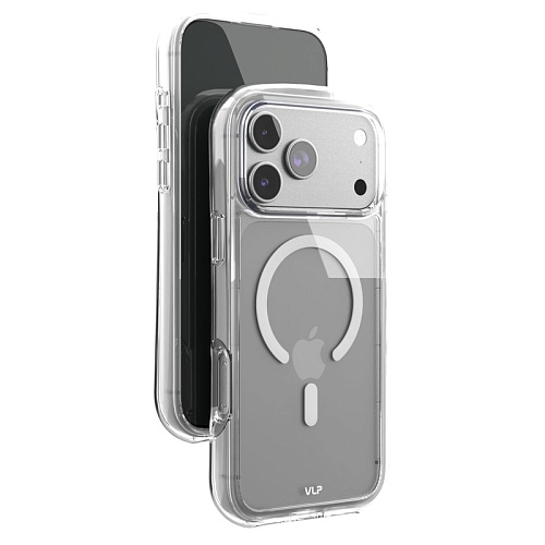 Чехол iPhone 17 Pro Max VLP Bubble Case с MagSafe, белый
