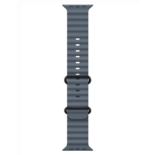 Apple Watch Ultra 3, 49 мм, корпус из титана черный, Ocean Band синий