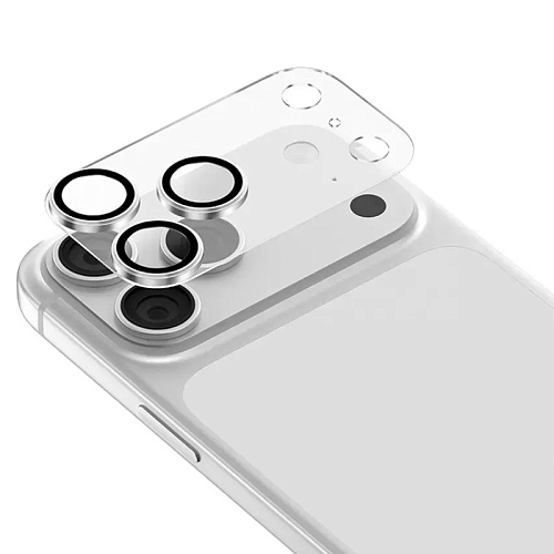 Линзы Защитные На Камеру Для iPhone 17 Pro Keephone Reggio Lens, серебристый 