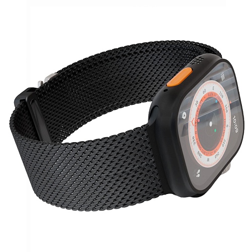 Ремешок из нержавеющей стали "vlp" Milanese Band Pro для Apple Watch 42/44/45 мм, черный