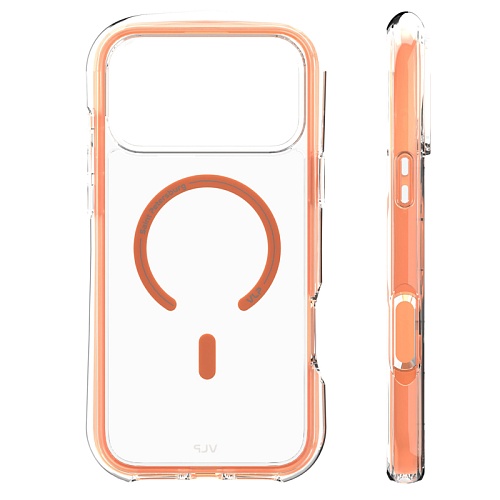 Чехол iPhone 17 Pro Max VLP Bubble Case с MagSafe, оранжевый