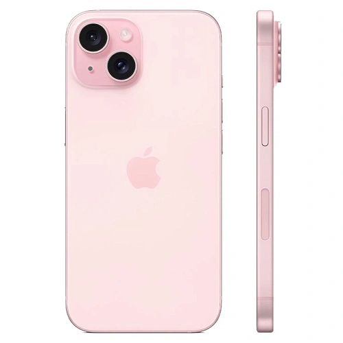 iPhone 15, 128 ГБ, розовый