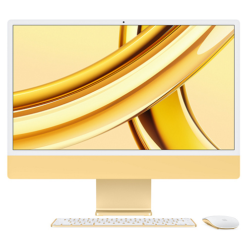 iMac 24" М3, 8C CPU, 10C GPU, 8/256 ГБ SSD, желтый