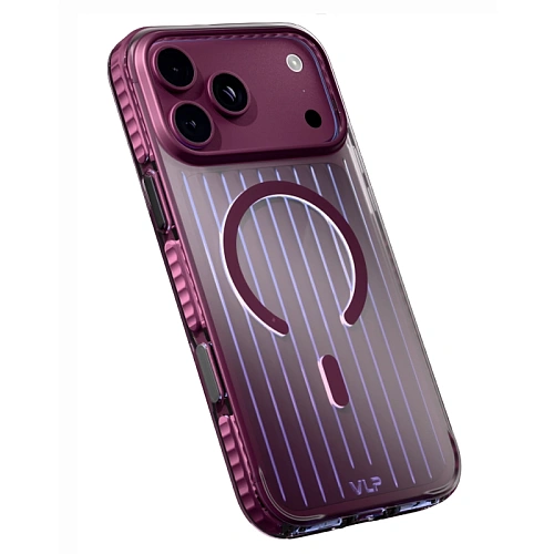 Чехол iPhone 18 Pro Max/17 Pro Max VLP Pulse Case с MagSafe, бургунди