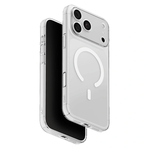 Чехол iPhone 18 Pro Max/17 Pro Max Uniq AirSuit Glossy MagSafe, прозрачный