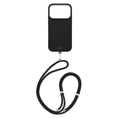 Чехол iPhone 17 Pro Uniq COEHL Strap series Mirelle MagSafe,  черный