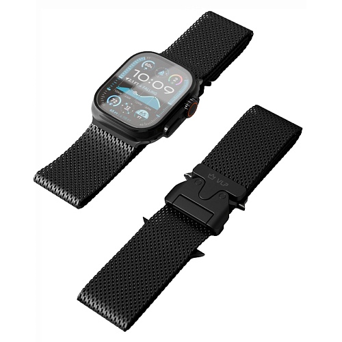 Ремешок из нержавеющей стали "vlp" Milanese Band Pro для Apple Watch 42/44/45 мм, черный