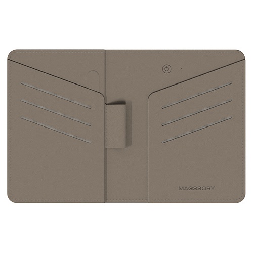 Обложка Для Паспорта Magssory Ultima Geo Passport Cover, с поддержкой Find My, латте