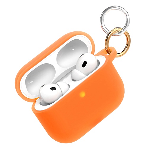Чехол Для AirPods Pro 3 VLP Charm Case Силиконовый, оранжевый