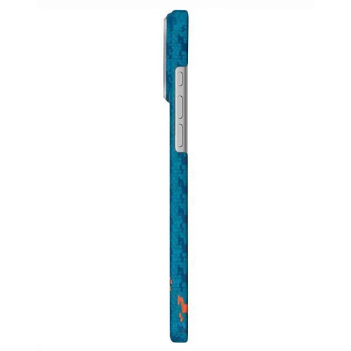 Чехол iPhone 17 Pro Max Pitaka Ultra-Slim Case Happiness Rides, голубой