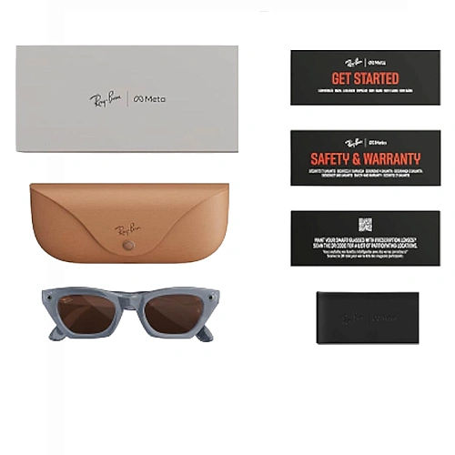 Умные Очки Ray-Ban Meta Zena Gen 3, Polished Milky Pink Blush, Clear/Grey Transitions, Размер M